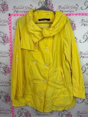 Marc Aurel jacket coat pea coat Yellow Lightweight Women's Rain Jacket